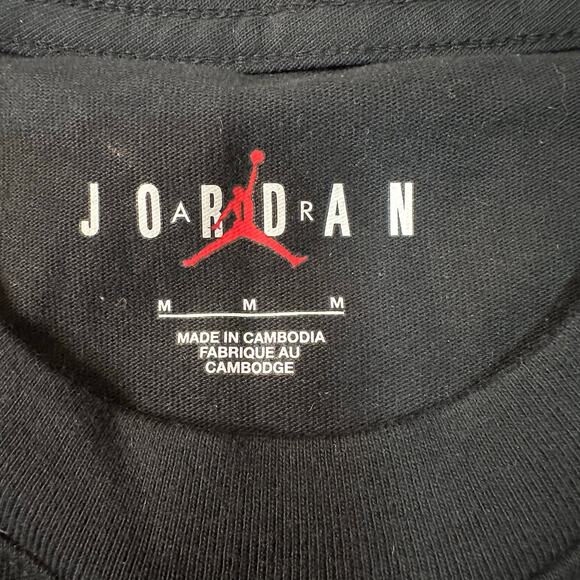 AIR JORDAN Men's 23 Engineered Long-Sleeve Tee Size M in Black - Picture 6 of 11